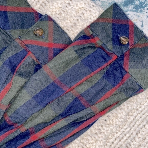 Terra & Sky plaid button up top size 2X new with tags - Picture 4 of 8